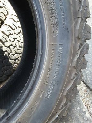 BF KO2 USA. 265-65-18 ปี15 สภาพดีมาก สวยๆ 1ชุด