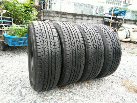 ขายยาง 265/65R17 บริดสโตน ปี15 ดอกยางหนาเต็มสดไม่ร้าวไม่แตกลายไม่กินข้างเท่ากันใช้งานมาน้อยสวยๆ จำนวน 1 ชุด