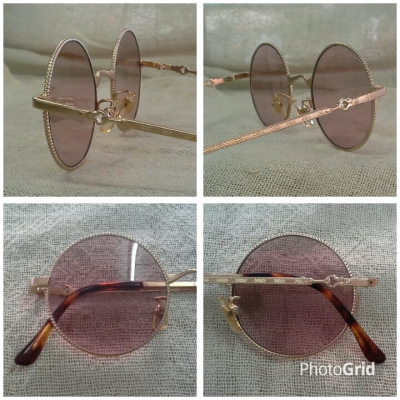 แว่นตาวินเทจ &#039;หยดน้ำ จอห์น เลนนอน&#039; ที่งดงามอย่างยิ่ง  Vintage St. DENVER Paris  handmade in Japan