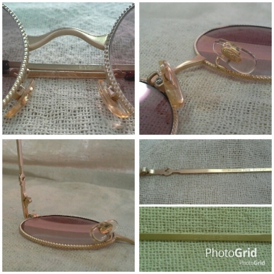 แว่นตาวินเทจ &#039;หยดน้ำ จอห์น เลนนอน&#039; ที่งดงามอย่างยิ่ง  Vintage St. DENVER Paris  handmade in Japan