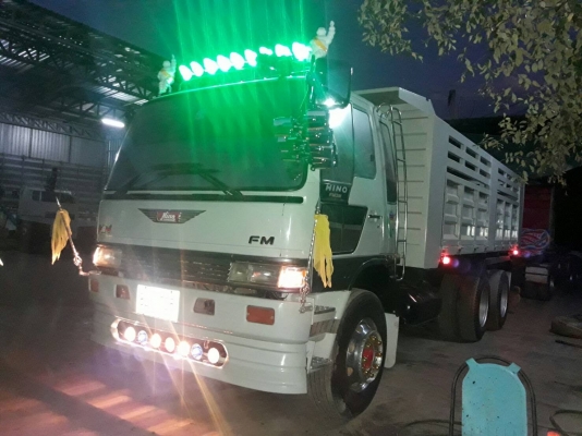 ขายรถสิบล้อดัมพ์ HINO 3M เครื่องเดิม 240 แรง เกียร์เดิม 2 เพลา ปี 39 ยางใหม่ มีระบบลากพ่วง ทะเบียนพร้อม
