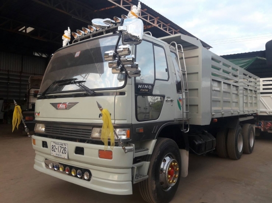 ขายรถสิบล้อดัมพ์ HINO 3M เครื่องเดิม 240 แรง เกียร์เดิม 2 เพลา ปี 39 ยางใหม่ มีระบบลากพ่วง ทะเบียนพร้อม