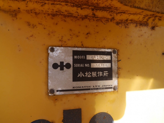 KOMATSU WA100-1 เครื่องยนต์ 6 สูบ ซีเรียลสูงใช้งานน้อย