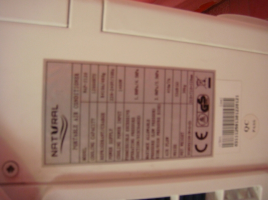 ขายแอร์เคลื่อนที่ Natural 12000 BTU สภาพใหม่ รุ่นNap-4120