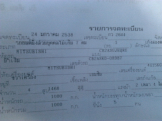 ***ขายแล้วครับขอบคุณ Truck2hand ขาย **ดาวน์เปลี่ยนสัญญา รถเก๋งE-CAR ปี38/95 เครื่องเดิม1.5 หน้า-หัลงเดิม ไม่เคยชน สีดี ภายในสวย แอร์ พาวเวอร์ กระจกไฟฟ้า แม็กขอบ15 ยางดี4เส้น พร้อมใช้ งาน ราคาต่อรองเงินดาวน์ครับ