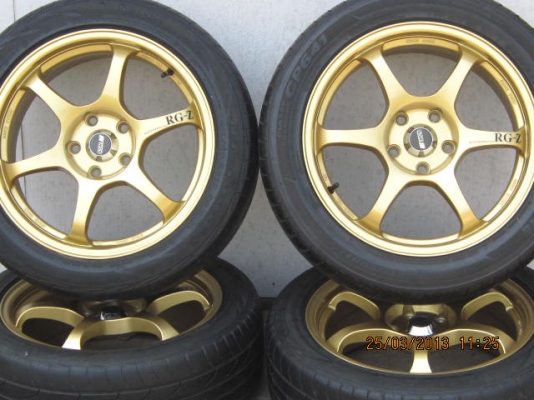ล้อแม็คมือสองRACEING RG-Z  สีทองสวย ราคาึ7,500