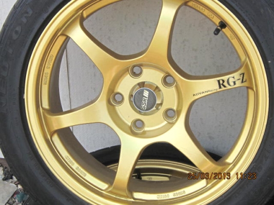 ล้อแม็คมือสองRACEING RG-Z  สีทองสวย ราคาึ7,500
