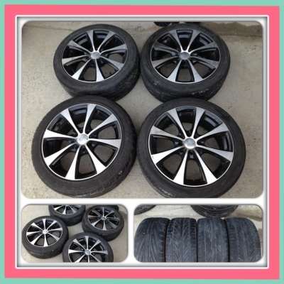 ขายแม็กซ์มือ2 ขอบ16 SSW 4 รู100/114+ยาง ราคา 8500 บาทราคาถูก