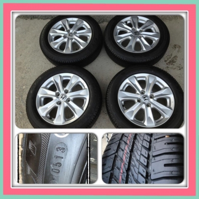 ขายแม็กซ์15 New Honda Jazz ป้ายแดง + ยางปี13 ราคา 11,900 บ.ถูก