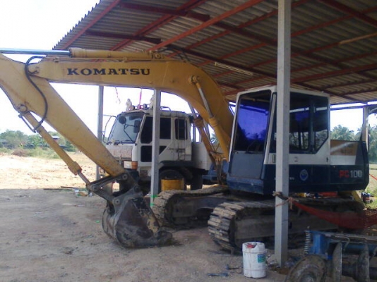 KOMATSU PC 100-5 รถเก่านอก ไฟฟ้าครบ เอวแน่น KOMATSU PC 100-5 รถเก่านอก ไฟฟ้าครบ เอวแน่น