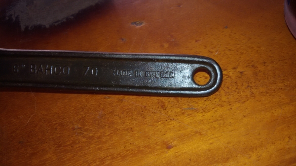 ประแจเลื่อนBAHCO  6"