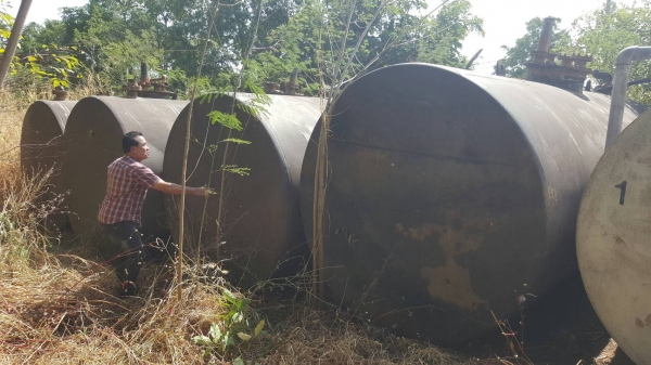 ขาย ถังน้ำมัน 20,000 แบบฝังใต้ดิน สภาพดีไม่มีผุ มีให้เลือก 4 ใบ