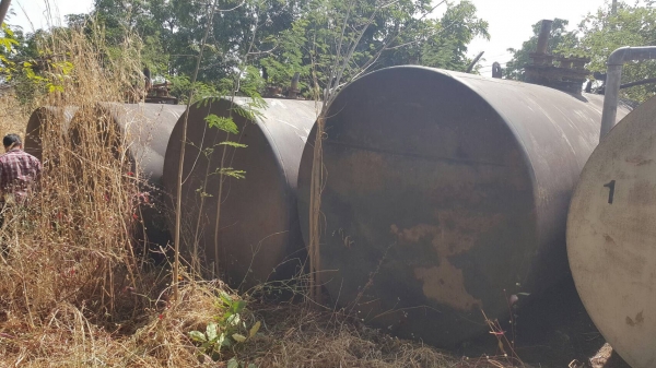 ขาย ถังน้ำมัน 20,000 แบบฝังใต้ดิน สภาพดีไม่มีผุ มีให้เลือก 4 ใบ