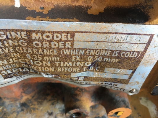 ขายด่วน เครื่องKONATSU 4D95L-1มีสองเครื่องขายเครื่องละ 55,000