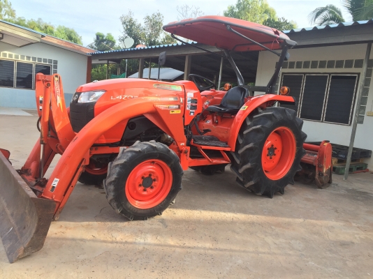 ขายคูโบต้าL4708 ตัวรถผานหลังโรตารี่
