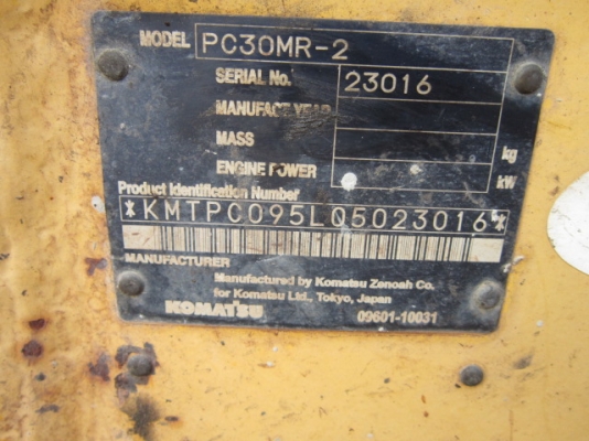 ขายรถขุด PC30MR-2 เก่านอก  โทร 0859049669 เก่ง NDT(T)