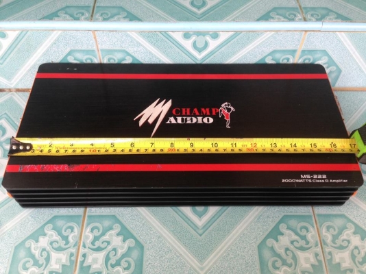 แอมป์คลาสดี M audio2000w มือสองสภาพดี ใช้งานปกติ ไม่กินไฟมาก เบสดีมาก ลูกใหญ่ ขับซับ10&quot;-12&quot;หล่อว้อยไม่เกิน3.5&quot;ได้ ขาย 2950 บาท สนใจ0892425454 อยู่สระบุรีส่งได้