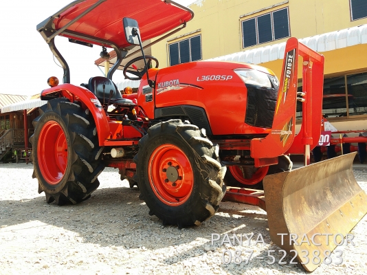 ปัญญาแทรคเตอร์..จัดมาให้ครับ ด่วน!!!คูโบต้า L3608SP พร้อมใบมีดคานล่างFD163พร้อมผานตราช้าง5&times;22 สีเดิมๆทั้งคัน เล่มทะเบียนพร้อม สภาพพร้อมใช้ จัดส่ง อ.สวรรคโลก จ.สุโขทัย