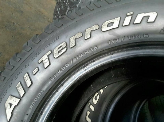 BF KO1 USA. 265-70-16 ปลายปี 11 สวยๆ 1ชุด