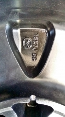 ล้อแม็กมาสด้า กระบะ ขอบ16 6รู139.7 สภาพสวยๆ