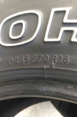 ขายยาง AT 265/70/16 สวยๆ