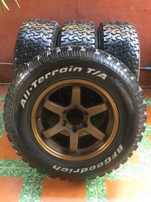 ล้อ te37 ขอบ17 พร้อมยาง bf all ปี 13