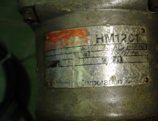 ขายสกัดไฟฟ้า (แย็ก) makita รุ่น HM1201