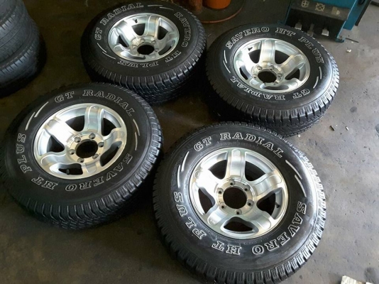 Max + ยาง 31/10.5/15 ปี13 สภาพสวยๆ 1ชุด