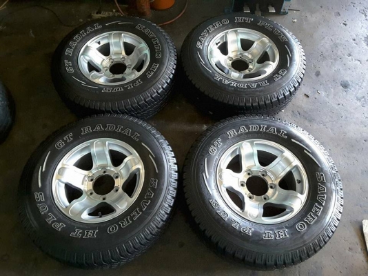 Max + ยาง 31/10.5/15 ปี13 สภาพสวยๆ 1ชุด