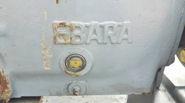 ** ไปอยู่สุโขทัยครับ ** ปั้มน้ำญี่ปุ่น EBARA Made in JAPAN มอเตอร์ Toshiba 100 HP 380V หน้า 8&quot;- 6&quot; แท่นญี่ปุ่นทั้งชุดของลงตู้สดนอกไม่เคยใช้ในไทย