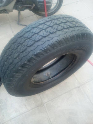 225-75R15 BRIDGESTONE  DURAVIS R669 HD มี 1 เส้น พร้อมยางใน โทร.081-427-3941