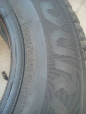 225-75R15 BRIDGESTONE  DURAVIS R669 HD มี 1 เส้น พร้อมยางใน โทร.081-427-3941