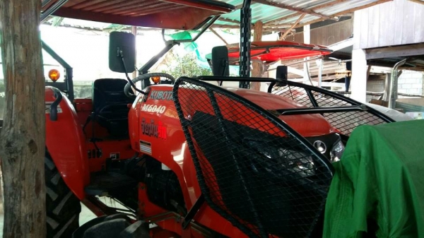 ขายรถไถคูโบต้า M6040 ทำงาน983 ชม.อุปกรณ์ดันหน้า โรตารี่ สภาพเดิมสวยเครื่องดี เอกสารเล่มทะเบียนครบ