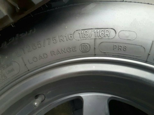 TE37 + BF KO2 USA. 265-75-16 ปี15  สภาพป้ายแดง 1ชุด