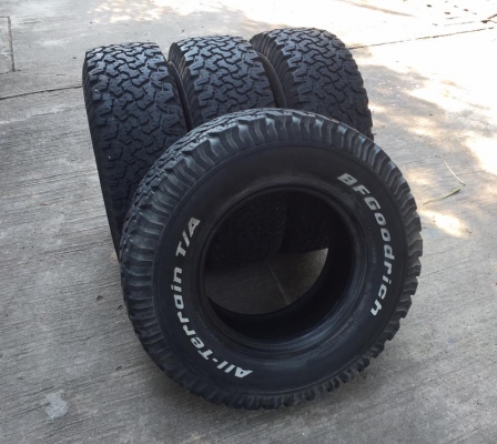 ยางBF ko All-Terrain USA. 265/75/16 ผ้าใบ10ชั้น สภาพสวย 4เส้น9500
