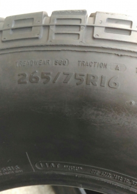 ขายยาง MICKEY THOMPSON BAJA STZ ขนาด 265/75/16
