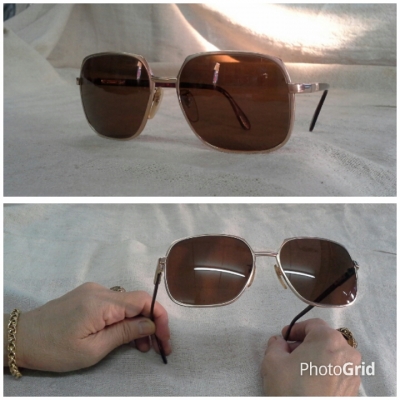 แว่นตาออสเตรียนวินเทจ ยุค &#039;70s Vintage SILHOUETTE handmade in Austria เวรี่บิ๊กไซซ์!