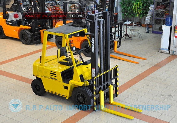 ขายรถโฟล์คลิฟท์มือสอง KOMATSU รุ่น FG20-100266 ราคา 155,000 บาท นำเข้าจากประเทศญี่ปุ่น 100\% ไม่เคยใช้งานในประเทศไทย