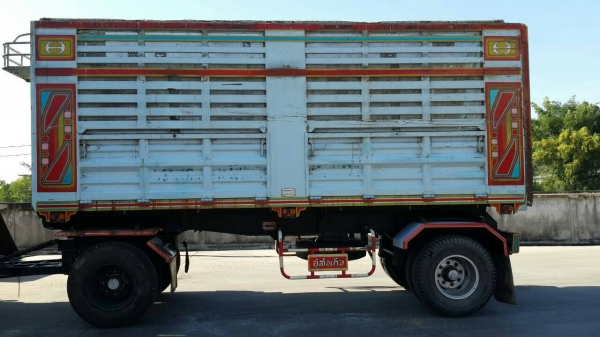 ขายด่วน HINO FM2KNND 260แรง แม่12ล้อ 2คานหน้า ยางดี คัชชีสวย ดั้มคอกเกษตร แม่ลูก ลูกสองเพลา เอกสารเล่มทะเบียนทั้งแม่ลูก