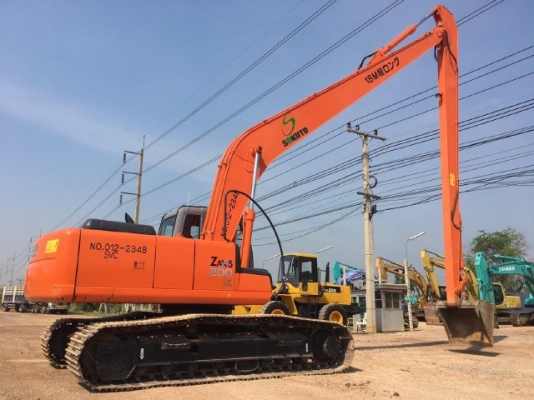ขายรถแบคโฮ HITACHI ZX200LC บูมยาว 18 เมตร รถนอกนำเข้าเองจากญี่ปุ่น สภาพสวยพร้อมใช้งาน มีVDOการทำงานครับ ขายรถแบคโฮ HITACHI ZX200LC บูมยาว 18 เมตร รถนอกนำเข้าเองจากญี่ปุ่น สภาพสวยพร้อมใช้งาน มีVDOการทำงานครับ