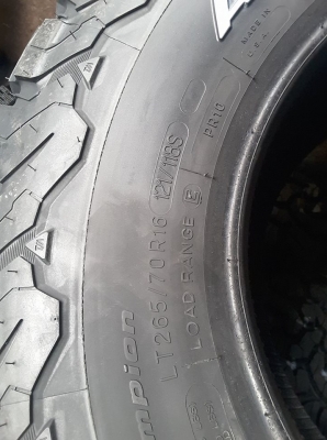 !!! ฝากขายยางใหม่ BF KO2 USA. 265-70-16 ปลายปี 15 !!!