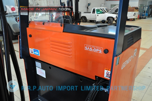 ขายรถโฟล์คลิฟท์ไฟฟ้ามือสอง TOYOTA 7FBRS10-10700 นำเข้าจากประเทศญี่ปุ่น 100\% ไม่เคยใช้งานในไทย