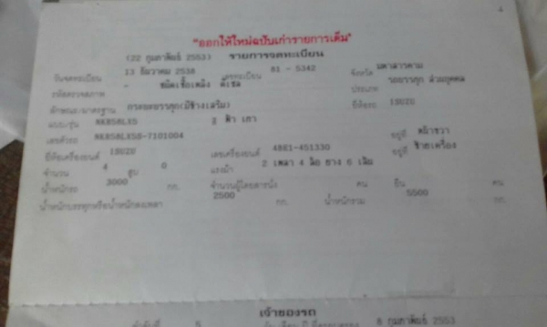 ขาย6ล้อ อีซูซุ NKR110 ปี38 กระบะยาว4.30เมตร แชชซีเดิม เครื่อง 4BE1ฝาดำ ขาย6ล้อ อีซูซุ NKR110 ปี38 กระบะยาว4.30เมตร แชชซีเดิม เครื่อง 4BE1ฝาดำ