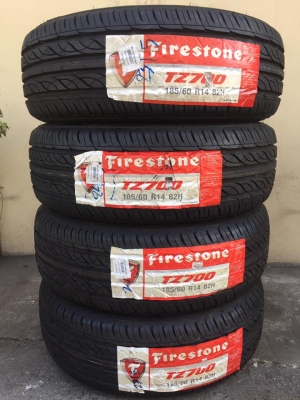 ขายยาง FIRESTONE TZ700 185-60-14 ปี15 ชุดละ 4,400 บาท