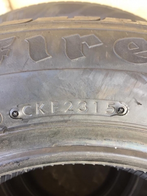 ขายยาง FIRESTONE TZ700 185-60-14 ปี15 ชุดละ 4,400 บาท