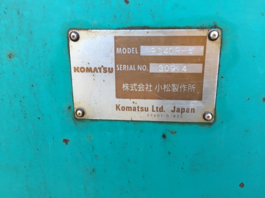 ขายรถขุด KOMATSU PC 40-8R(รุ่น8) ปั้มนิ้ว คอลโทนสั้น สภาพพร้อมใช้ รถญี่ปุ่นแท้