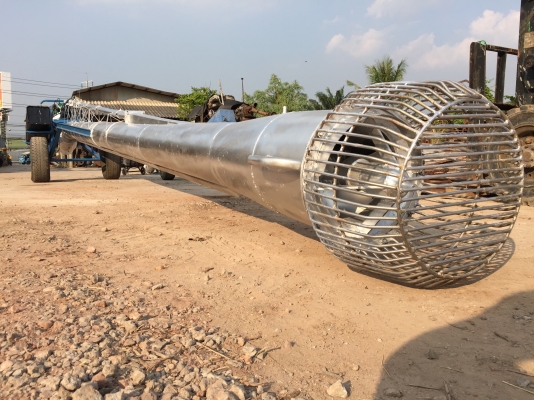 ท่อสแตนเลสขนาด 10 นิ้ว ยาว10เมตร  ท่อของทะเลทอง มีVDO ให้ชมครับ