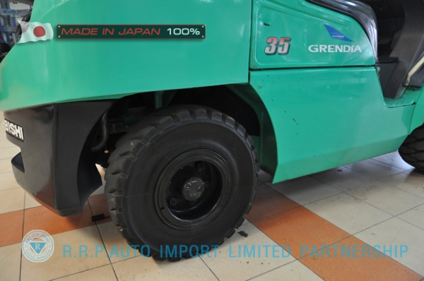 ขายรถโฟล์คลิฟท์มือสอง MITSUBISHI รุ่น F14E-80214 นำเข้าจากประเทศญี่ปุ่น 100\%