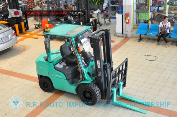 ขายรถโฟล์คลิฟท์มือสอง MITSUBISHI รุ่น F14E-80214 นำเข้าจากประเทศญี่ปุ่น 100\%