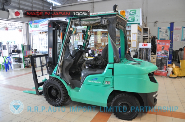 ขายรถโฟล์คลิฟท์มือสอง MITSUBISHI รุ่น F14E-80214 นำเข้าจากประเทศญี่ปุ่น 100\%